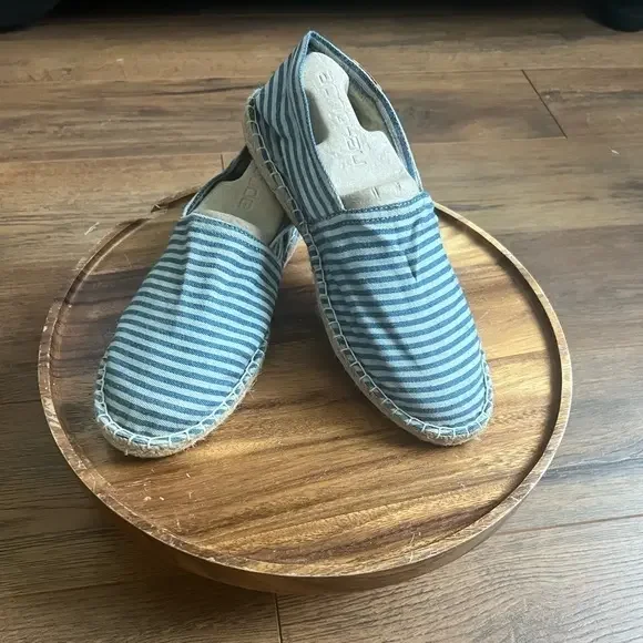 Scotch & Soda Blue/White Espadrille‎ Slip On size 40 eu NWOB