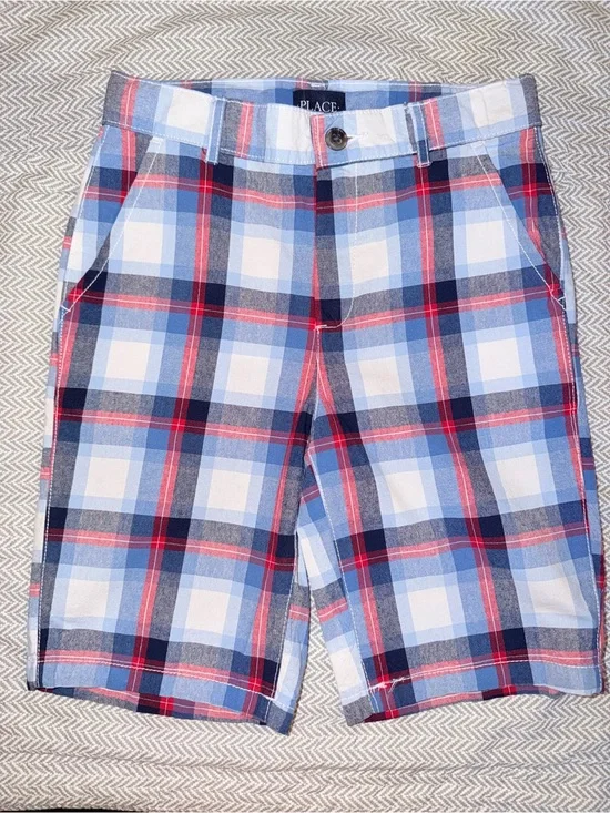 The Children’s Place Boys Plaid Chino Shorts