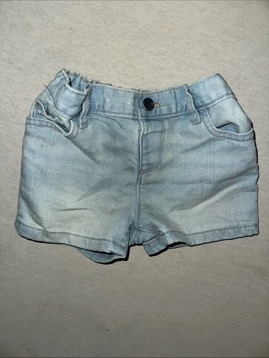 Kids Size 3T Place Light Blue Denim Shorts - Classic Summer Style