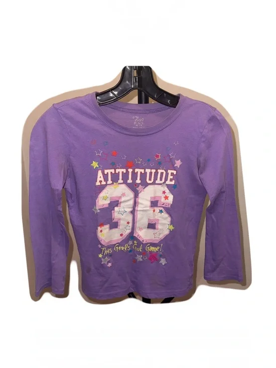 The Children’s Place Purple Long Sleeve Graphic Tee
