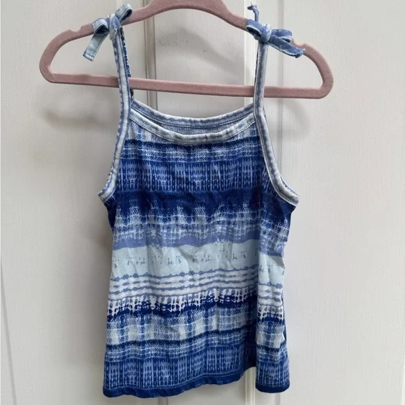 The Children’s Place 2T Girls Blue Tie Dye  Sleeveless Camisole Shirt Blouse