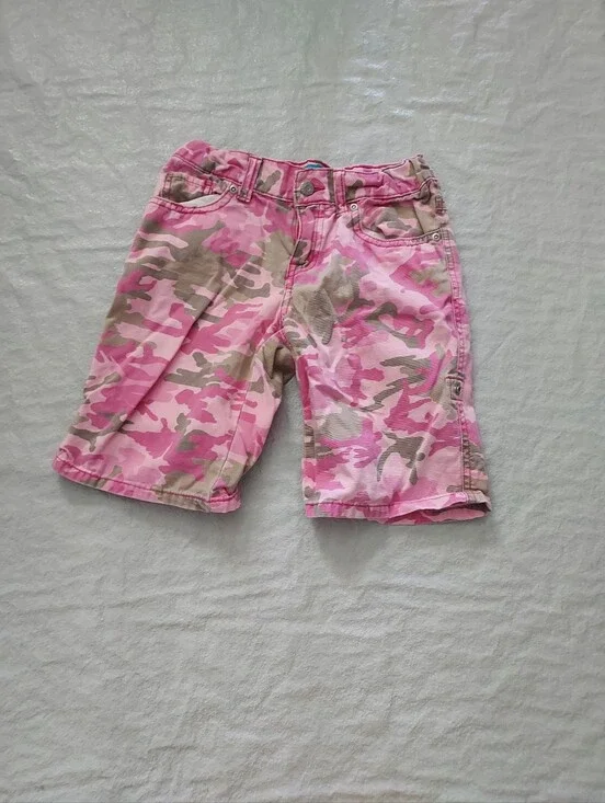 The Children's Place Pink Camo Cargo Shorts