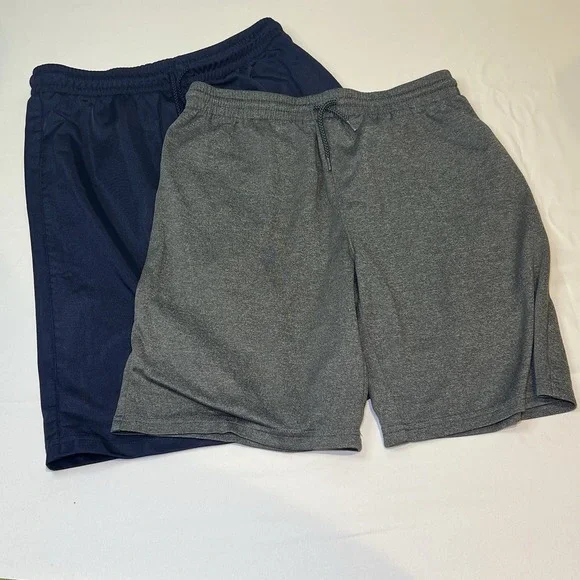 2 Children's‎ Place Sport XL Boy's Basketball Shorts Navy Gray Blue US 14 Lot