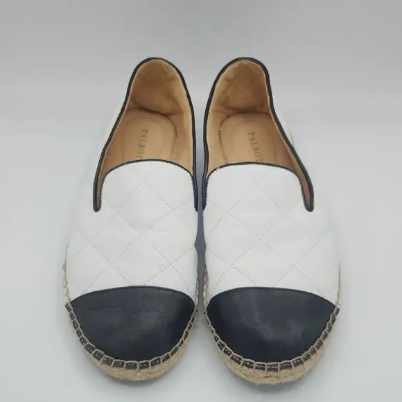 Talbot Izzy Quilted Soft Nappa Espadrilles Flats Loafers Comfort Women’s 10.5