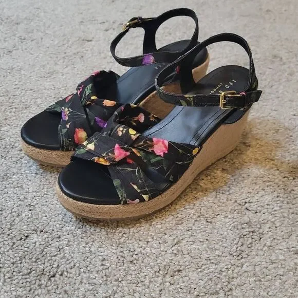 Ted Baker Women's Espadrille Wedge Sandal Size US 7/EU 37.5