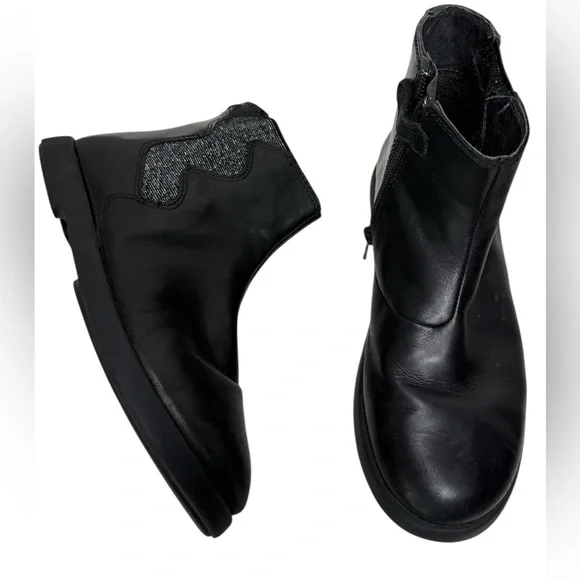 Camper Girls Duet Leather Ankle Boots