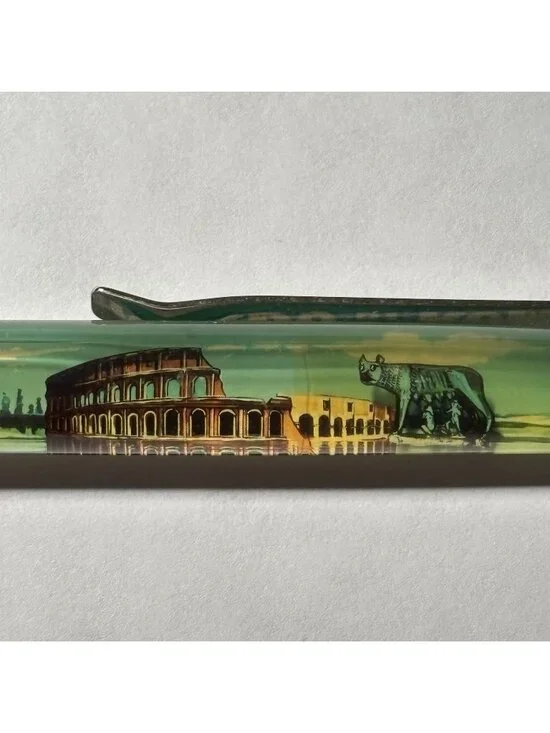 Ricordo di Roma Floaty Pen Rome Italy She Wolf Romulus Remus Moves by Colosseum