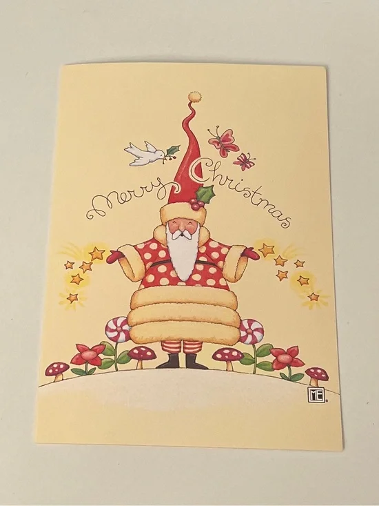 Mary Engelbreit Santa Christmas Cards/Envelopes Set of 8 NEW