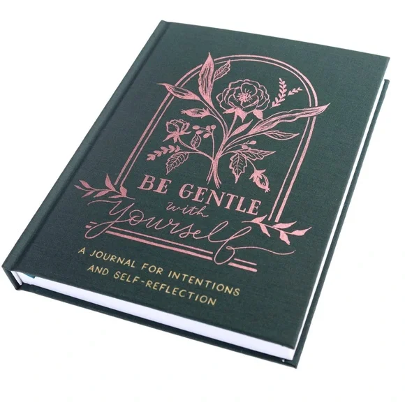 GRAPHIQUE DE FRANCE | Positive Self-Care Journal Green Fabric Hardcover 6x8