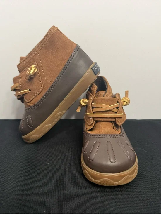 Sperry Kids Brown & Tan Duck Boots