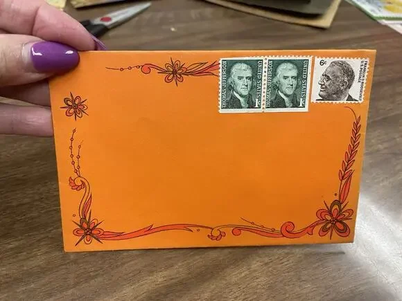 Vintage Envelope With Postage