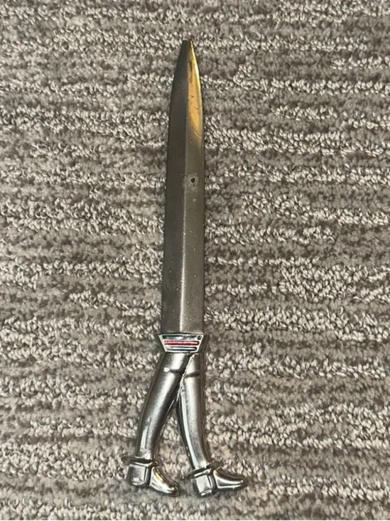 Vintage Gucci Silver Letter Opener with Figural Handle