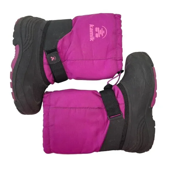 Kamik Kids Size 4 Boots Rocket Waterproof Insulated Winter Magenta Pink‎ Warm
