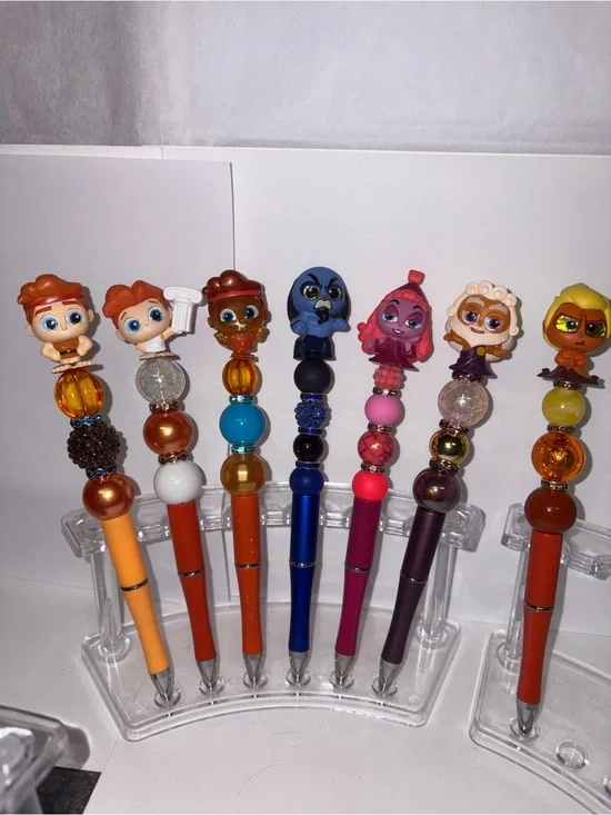 Hercules character beaded pens