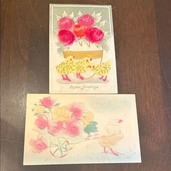 Vintage Embossed Easter Postcards
