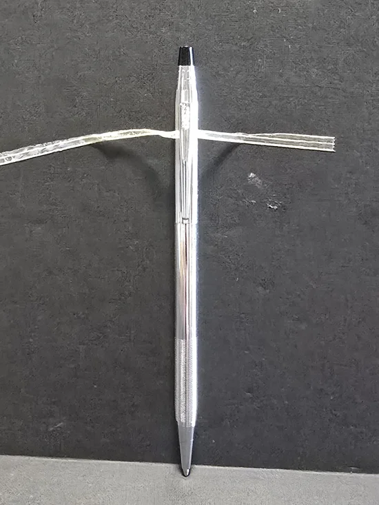 Chrome Retractable Ballpoint Pen - Silver