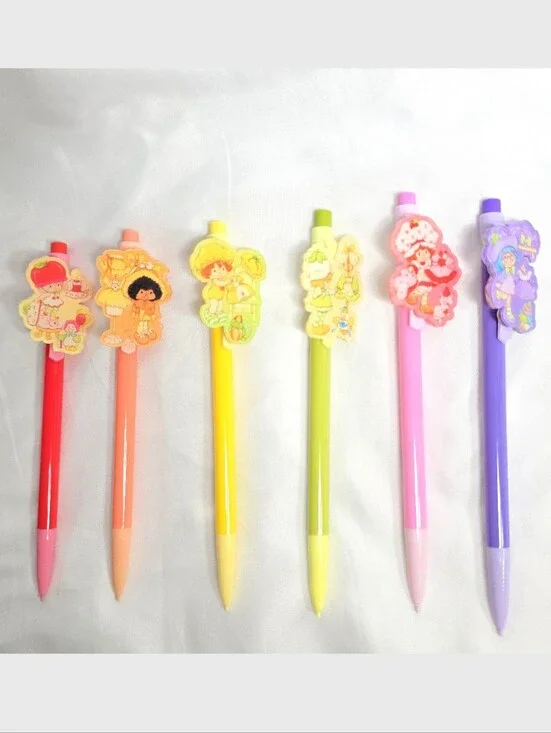 Strawberry Shortcake and Friends Decorated Pencils:  School Supplies