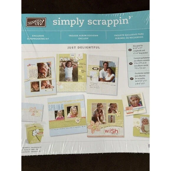 Stampin Up Simply Scrappin Just Delightful Kit Retired New