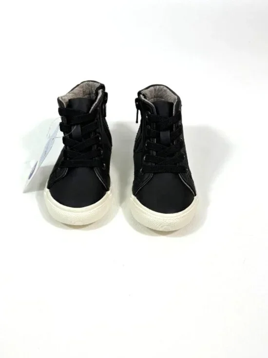 Cat and Jack Black Toddler Boy’s Tie Up Ankle Boots Size 6