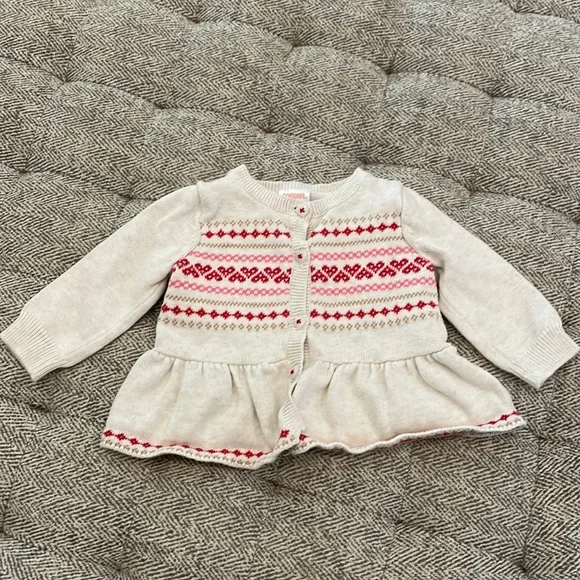 Gymboree Valentines sweater size 0-3 mths