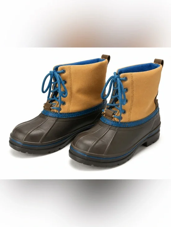 Kids Canvas Duck Boots Thinsulate Insulated Winter Boots – Maple Sugar – Size 13