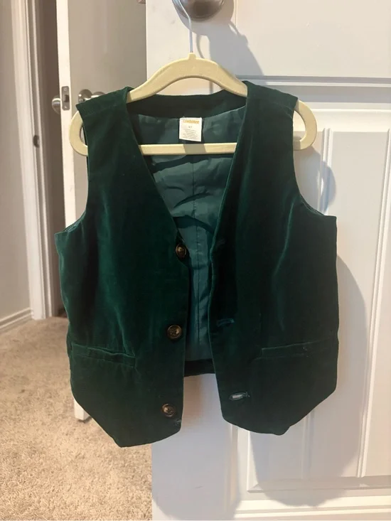 Gymboree Dark Teal Velvet Vest