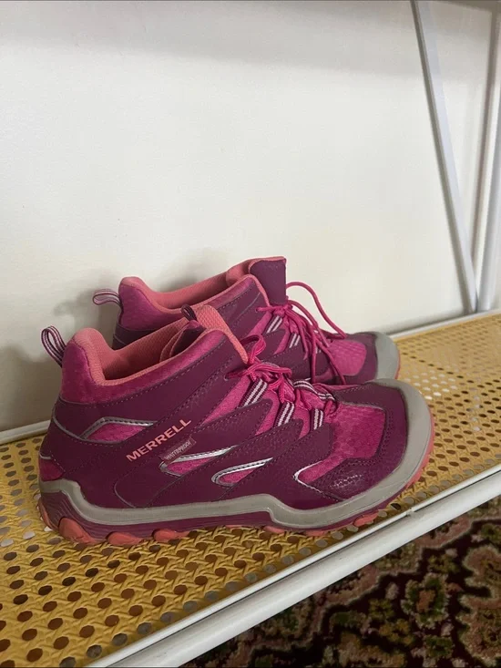 Merrell Kids Pink Chameleon 7 Access Hiking Boots