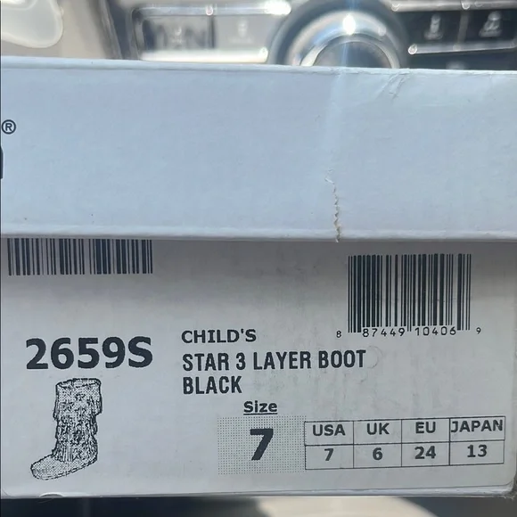 Minnetonka Kids Star 3-Layer Boot - Black