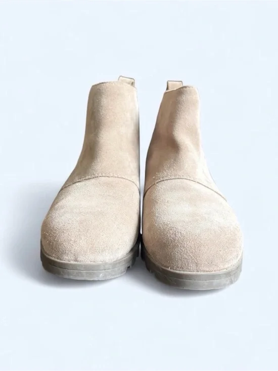 SOREL Youth Suede Chelsea Boots in Beige III waterproof