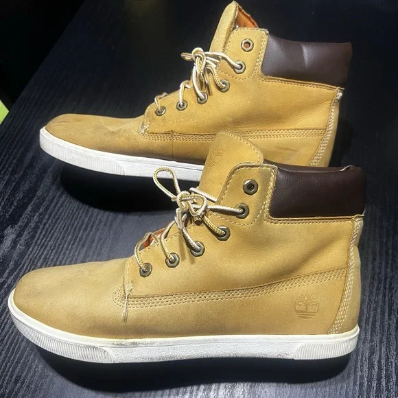 Timberland 2.0 6 Inch Nubuck Leather‎ Lace Up Juniors Boots Tan Size 7
