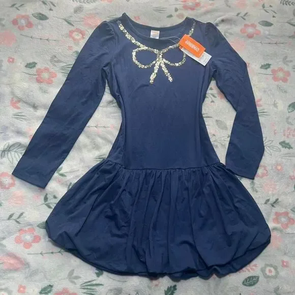 BNWT Gymboree Bubble Hem Skirt Dress Kid 10 - Y2K Ballet Coquette Preppy Holiday