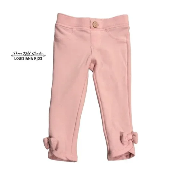 Gymboree 12-18m Light Pink Bow Skinny Pants