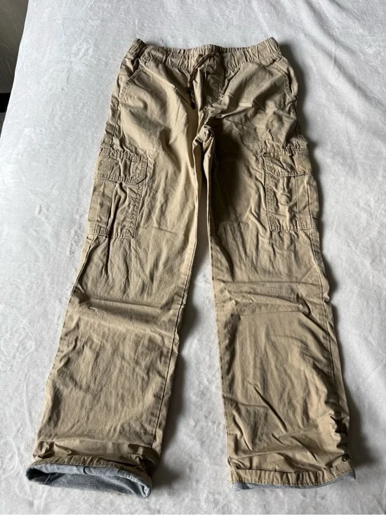 Gymboree Tan Cargo Pants with Elastic Waist