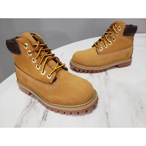NEW NO BOX SIZE 10 Toddler Timberland 6 In. Premium Work Boot Wheat TB112809 713