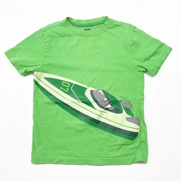 Gymboree speed boat little boys short sleeve t-shirt
