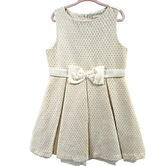 Gymboree Girl's Metallic Gold Polka Dot Party Dress