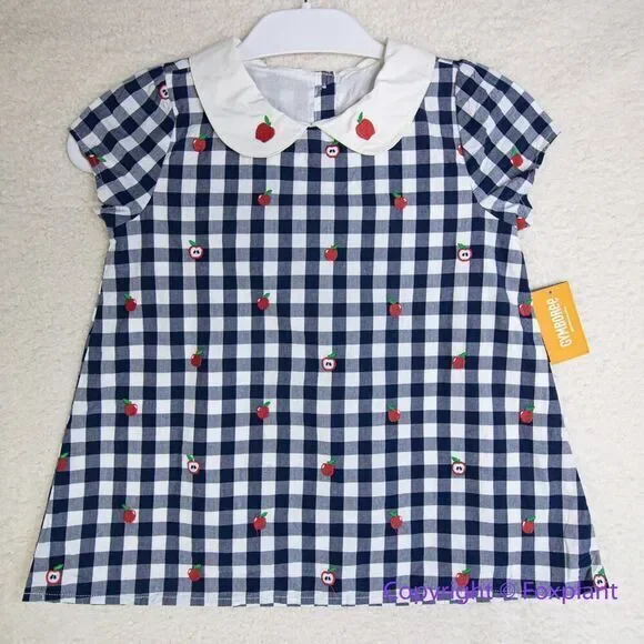 New! Gymboree Baby Girls' and Toddler Short‎ Sleeve Woven Shirts, size 10
