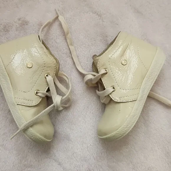 Naturino Falcotto Kids Cream Lace-Up Shoes