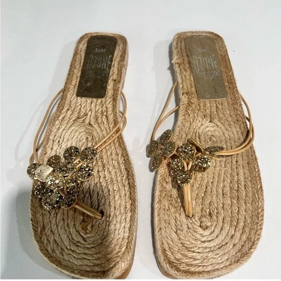 OZONE sandals made in Italy man made size:10M