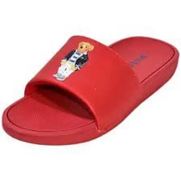 NWT❤️Ralph Lauren Bear Slides sz4