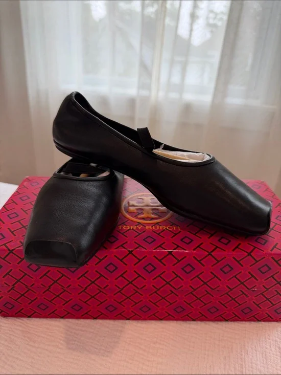 Tory Burch Mary Jane Ballet Flats with Square Toe