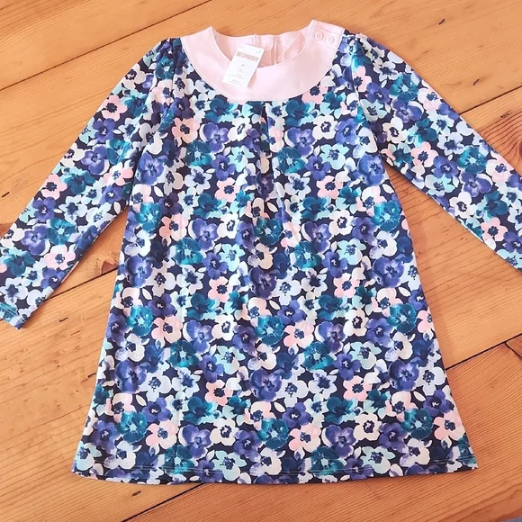Gymboree Blue Floral Dress NWT Size 5T