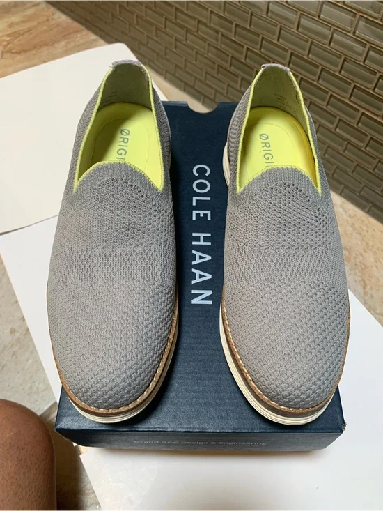 New with box Cole Haan Size 5 Women’s Shoes Slip-On Loafers Color Sleet Gray