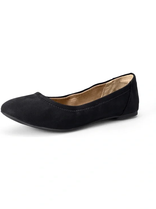 Belice Ballet Flats by Amazon Essentials, Black Women's Slip-On, NWT, 7.5