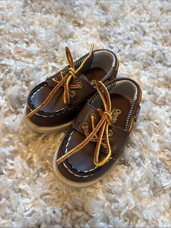 OshKosh B'gosh Brown Kids Boat Shoes