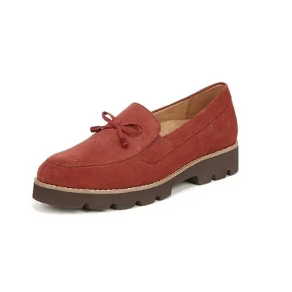 Vionic Women's Finley Suede Bow Loafers‎ Size 8.5