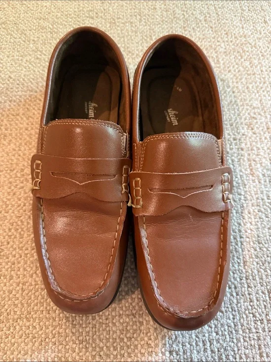 Florsheim Tan Leather Boys Penny Loafers