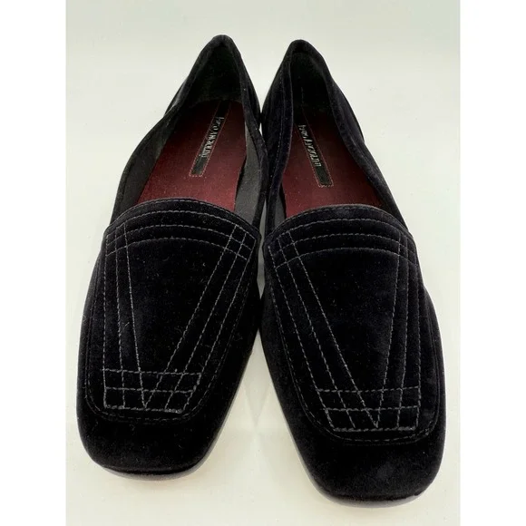 Enzo Angiolini Women's Black Velvet‎ Liberty Loafers Size 8 1/2 M NIB Shoes