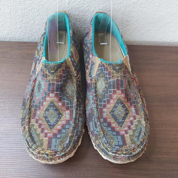Twisted‎ X Zero X Aztec Slip On Shoe WZXS002 Size 8.5 Women's
