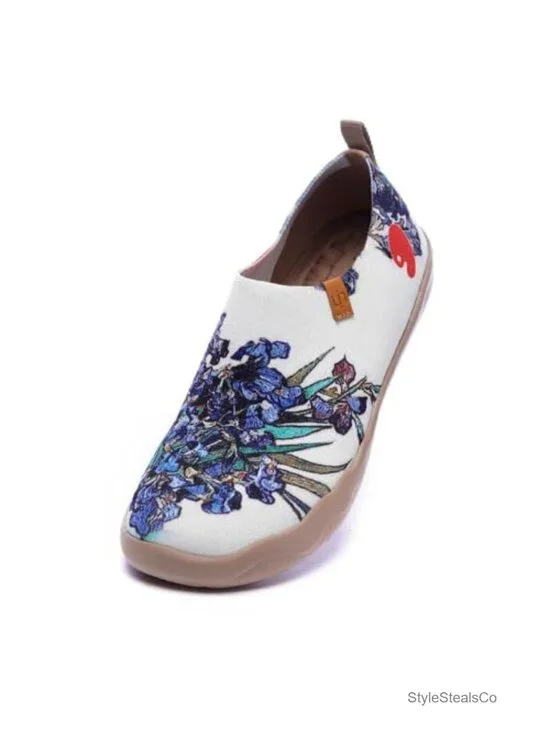 Women's Casual Loafers Travel Painted Walking Slip On Lightweight Comfortable